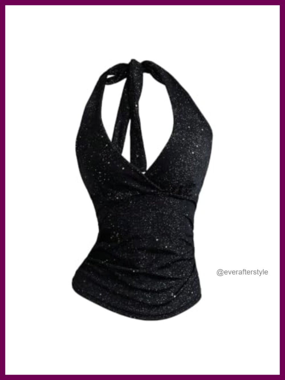 Sparkly Sequin Halter Crop Top Sleeveless Party Concert Tank